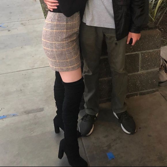 STEVE MADDEN KNEE HIGH BLACK HEELED BOOTS SIZE 6.5 - Picture 7 of 7